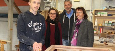 Showing a clear profile: Carpentry apprentice René Marquardt convinces with consistent work
